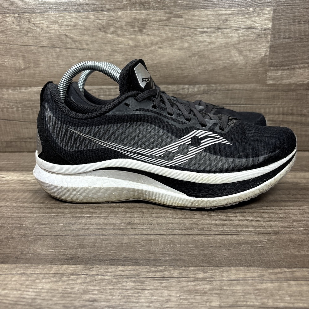 Saucony Endorphin Speed 2 Black Gray Womens US Size 9.5 S10688-10 Running Shoes